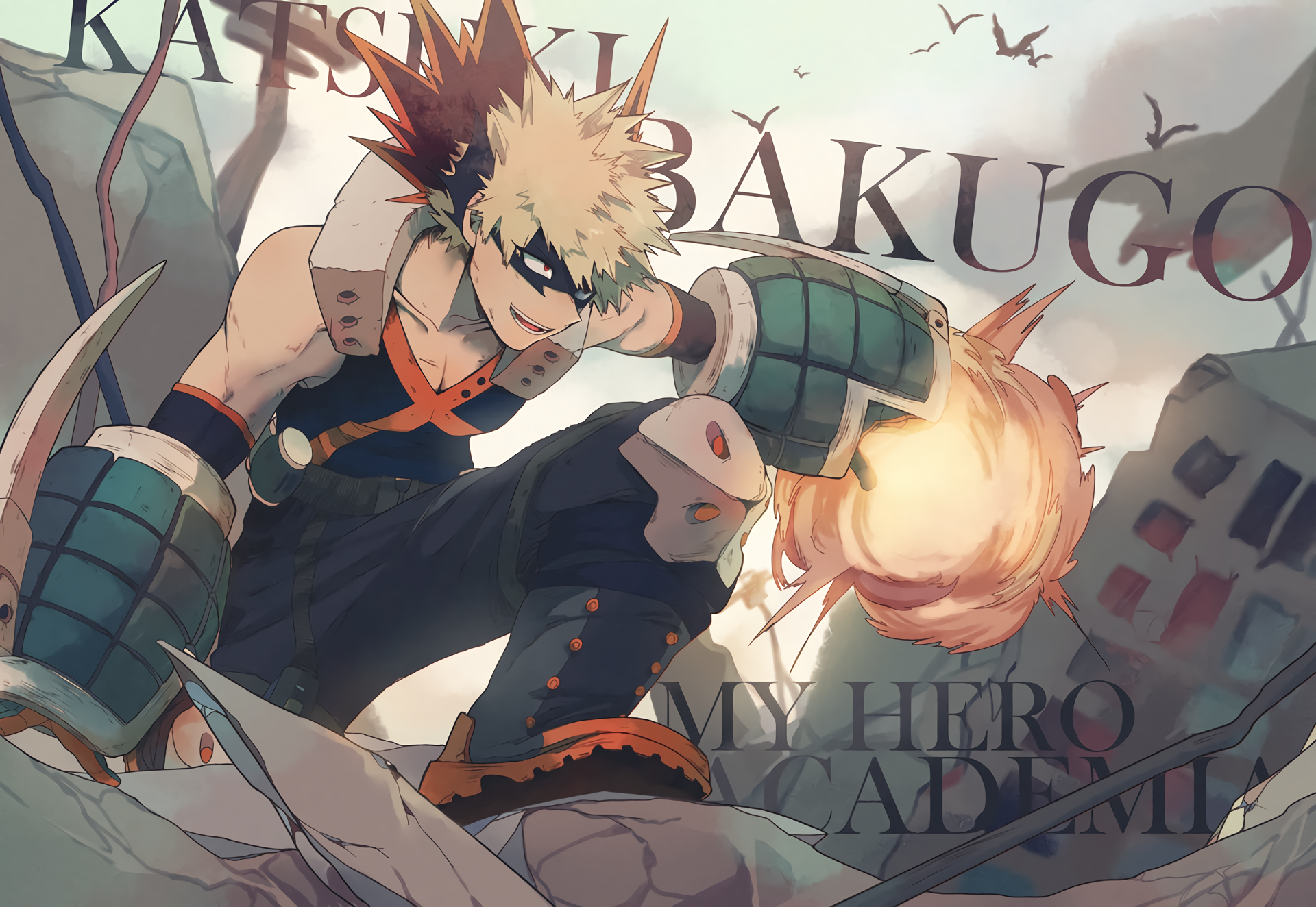 Download Katsuki Bakugou Anime My Hero Academia HD Wallpaper