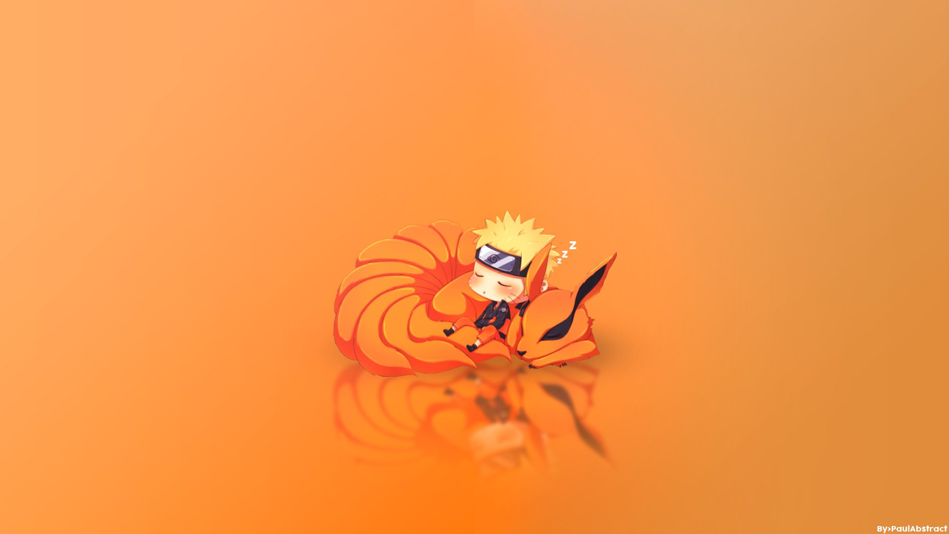 Wallpaper Kurama And Naruto Chibi HD Wallpaper | Background Image