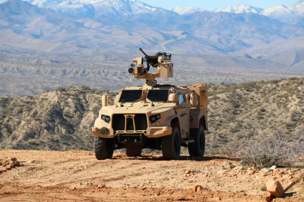 weapon machine gun Oshkosh L-ATV A vehicle military Oshkosh L-ATV HD Desktop Wallpaper | Background Image