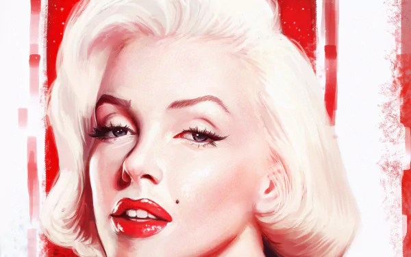 blue eyes lipstick blonde face actress Celebrity Marilyn Monroe HD Desktop Wallpaper | Background Image