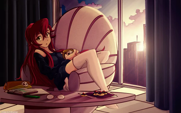 Yoko Littner Anime Tengen Toppa Gurren Lagann HD Desktop Wallpaper | Background Image
