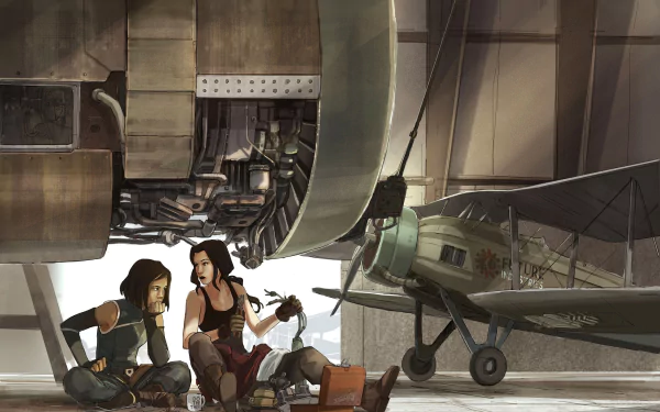 Asami Sato Korra (The Legend Of Korra) motor aircraft Anime Avatar: The Legend Of Korra HD Desktop Wallpaper | Background Image