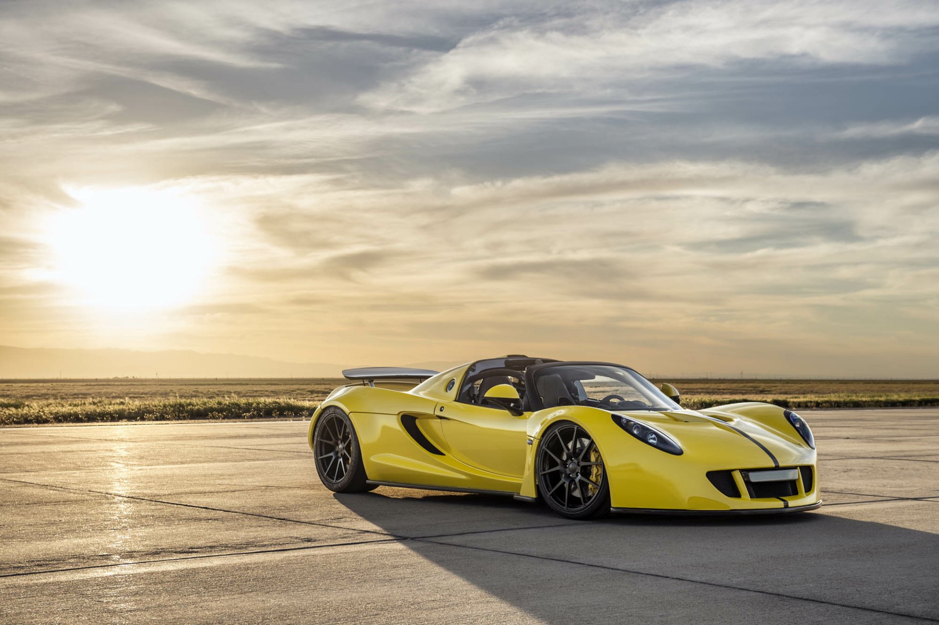 Download Car Supercar Hennessey Venom GT Vehicle Hennessey Venom GT Spyder HD Wallpaper
