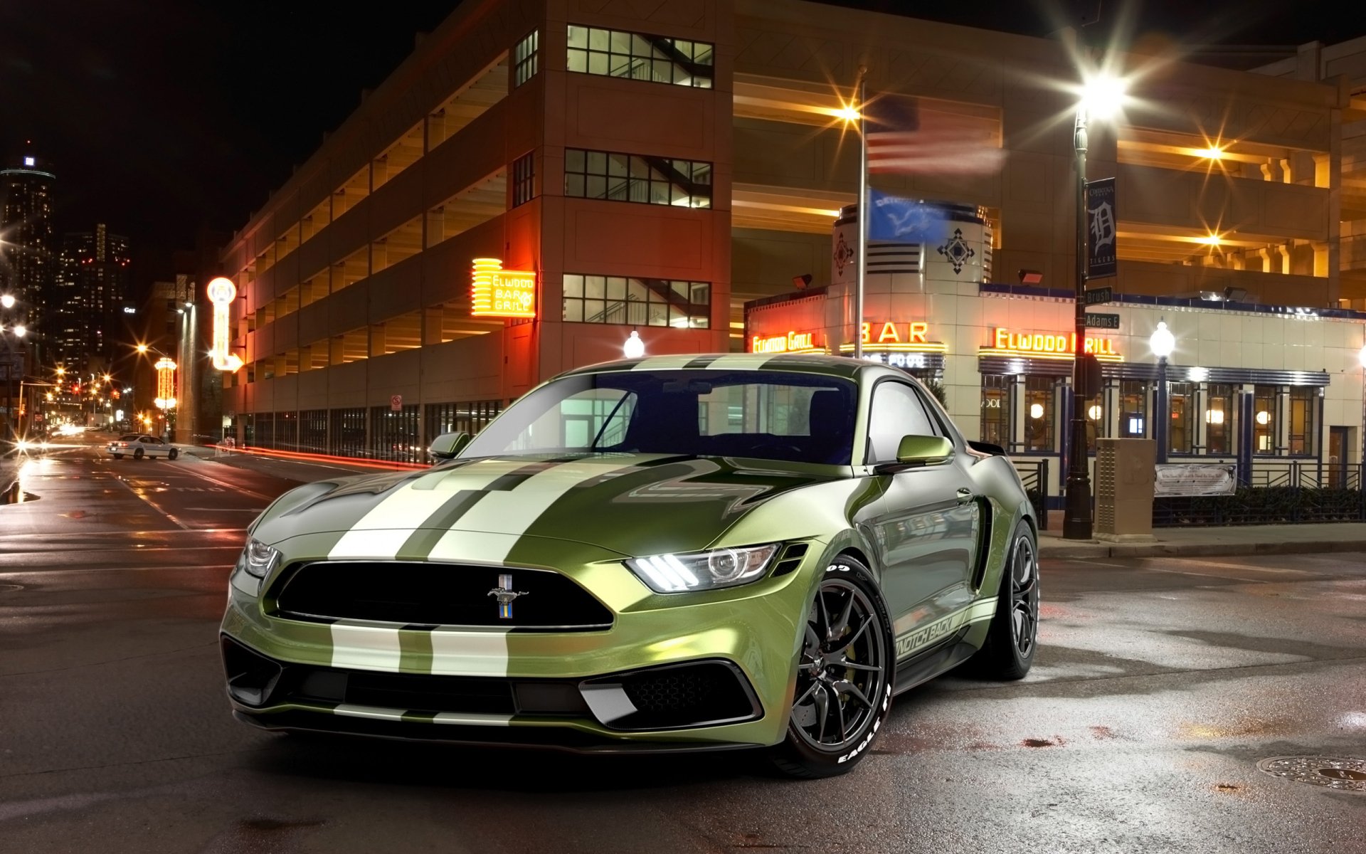 Download Muscle Car Ford Car Ford Mustang NotchBack Vehicle Ford Mustang HD Wallpaper