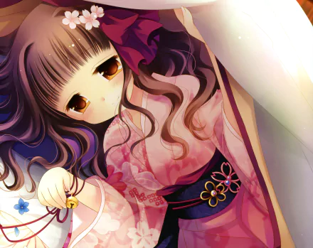 Midori Kusunoki Anime Higanbana No Saku Yoru Ni HD Desktop Wallpaper | Background Image