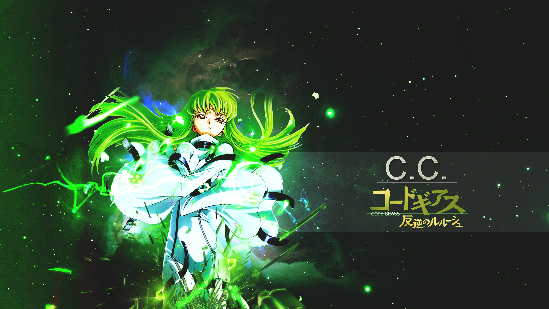 C.C. - Emerald Code Geass HD | Neon C.C. - Anime Wallpaper | Emerald ...
