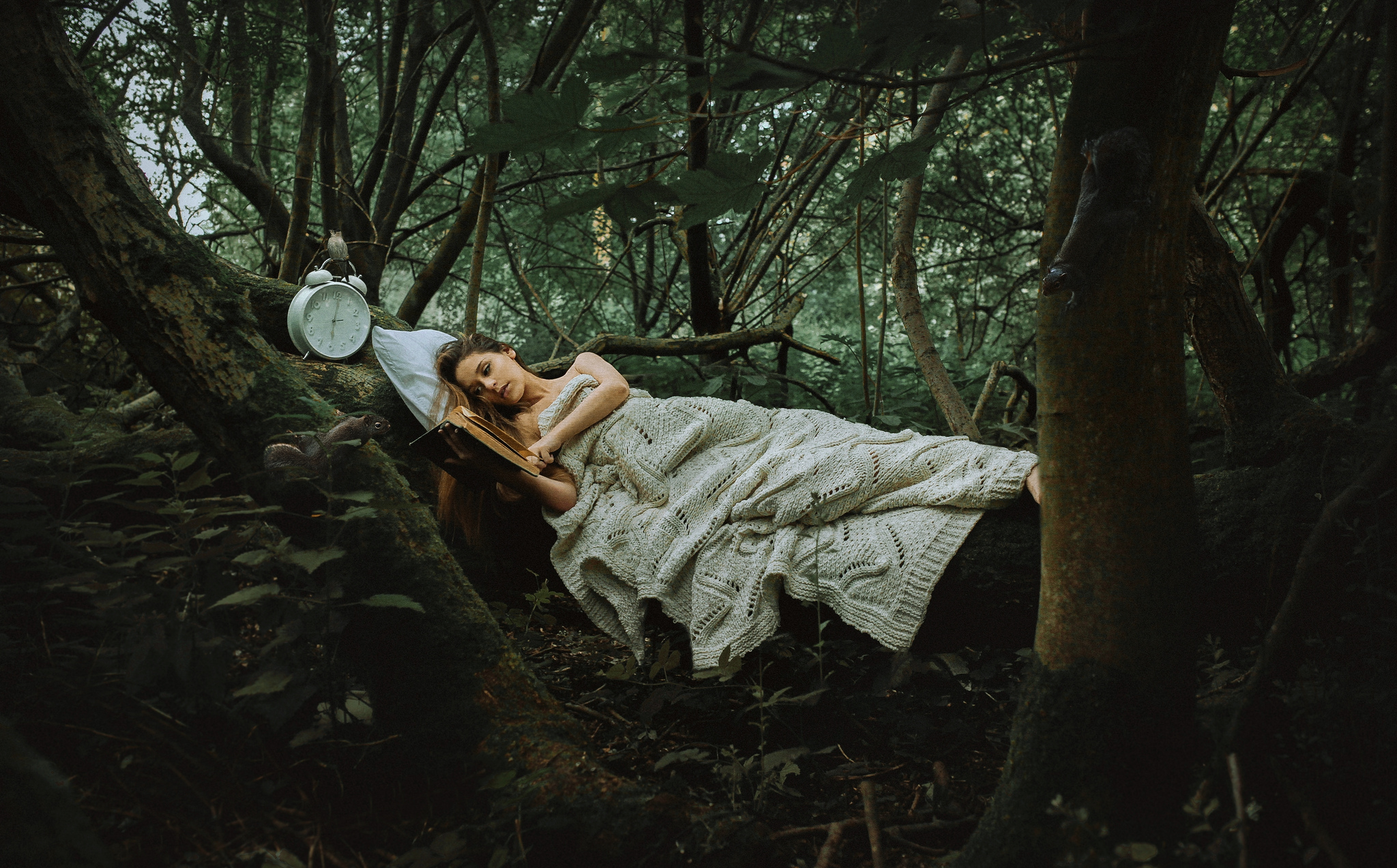 Napping in the Forest by rosiehardy