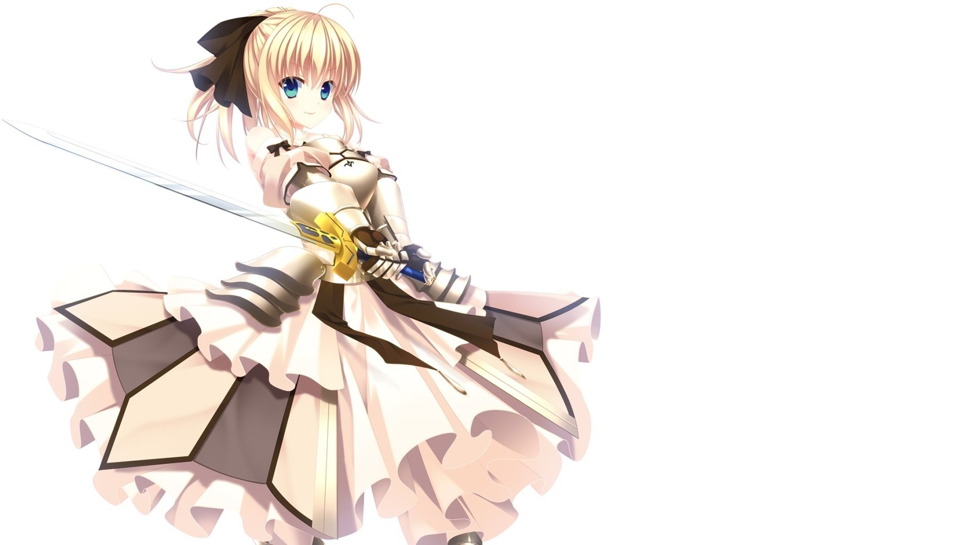 Download Artoria Pendragon Saber Lily Anime Fate/Stay Night HD Wallpaper by Hatori Piyoko