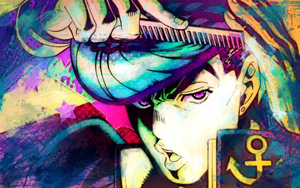 Josuke Higashikata Anime Jojo's Bizarre Adventure HD Desktop Wallpaper | Background Image