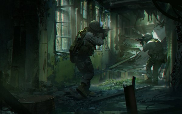 Military Soldier Warzone Ruin Gun Dark Light HD Wallpaper | Background Image