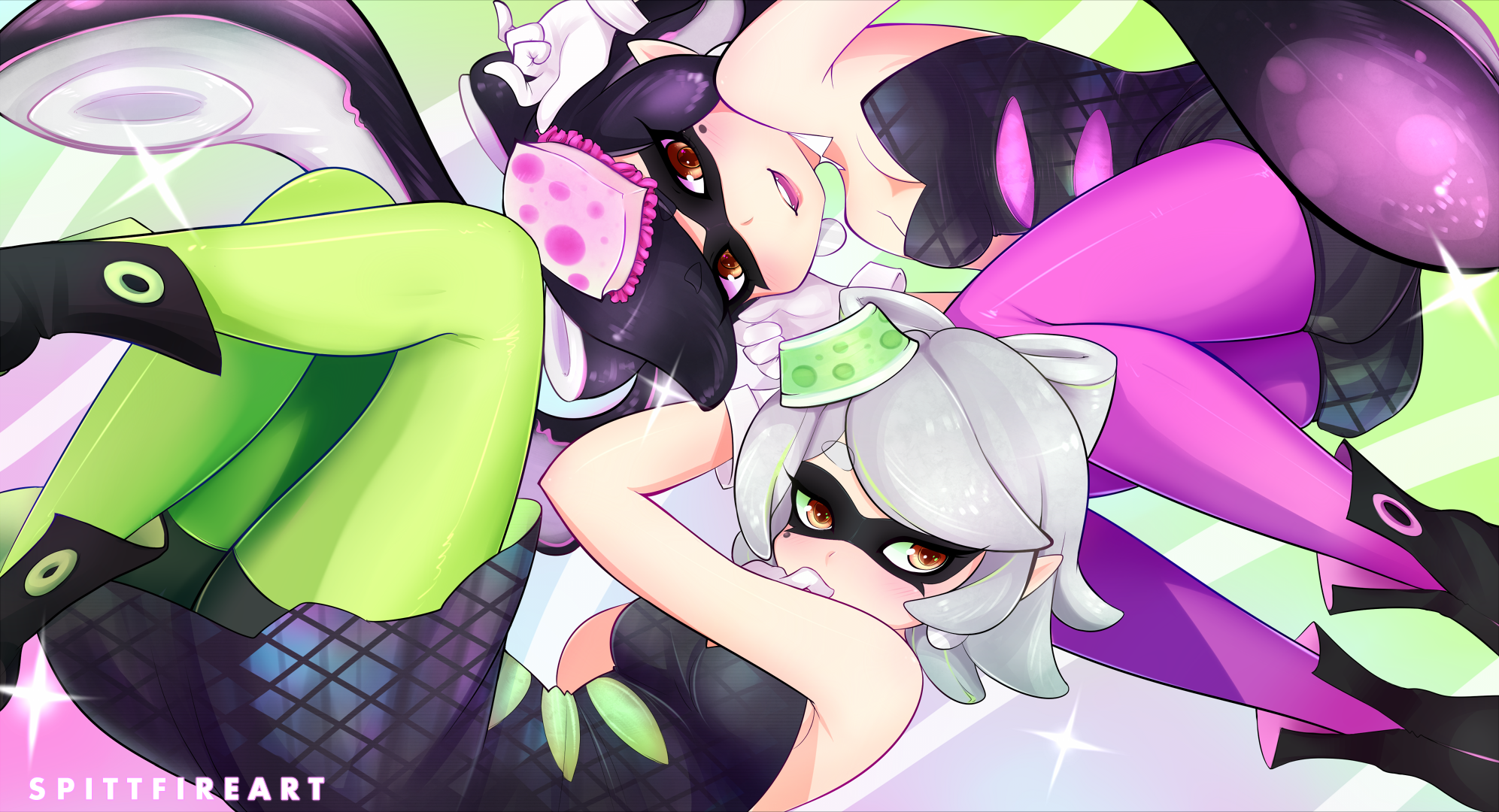 Callie and Marie Panty and Stocking by Mandy Anarchy