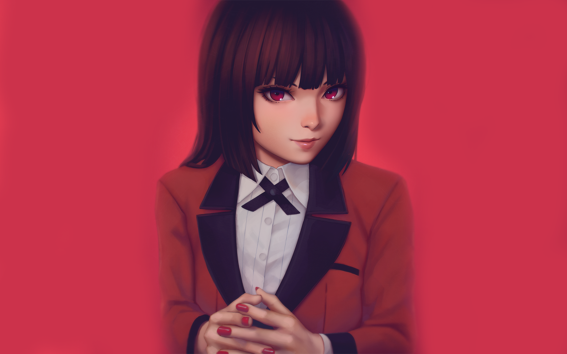 Yumeko Jabami HD Wallpaper – Kakegurui Anime Intense Portrait ...