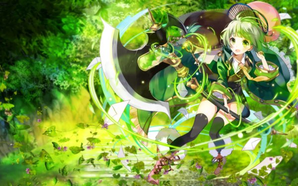 1318 Anime Green HD Wallpapers | Background Images - Wallpaper Abyss