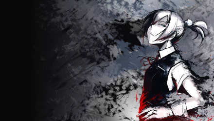 HD anime desktop wallpaper featuring Shiranui from Kantai Collection, depicted with a military-inspired design against a dark, textured background.