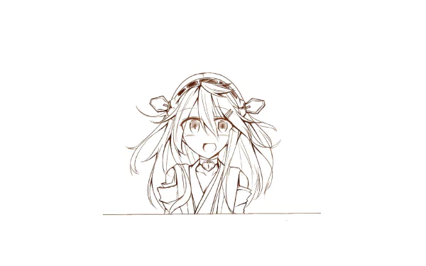 Haruna (Kancolle) Anime Kantai Collection HD Desktop Wallpaper | Background Image