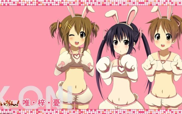 Anime K-ON! Azusa Nakano Ui Hirasawa Yui Hirasawa HD Wallpaper | Background Image