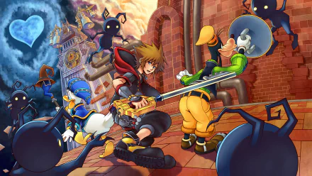 Keyblade Heartless (Kingdom Hearts) Goofy Donald Duck Sora (Kingdom Hearts) video game Kingdom Hearts III HD Desktop Wallpaper | Background Image