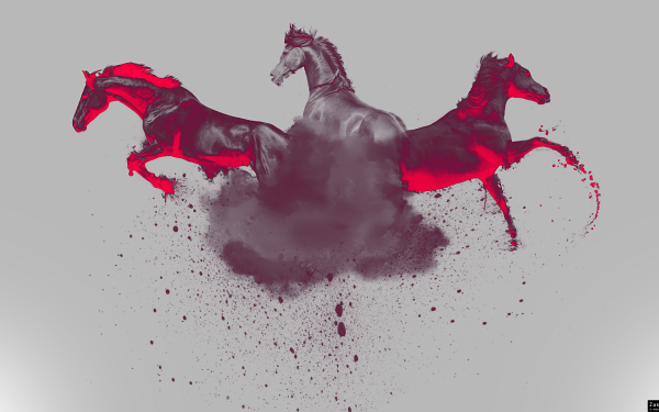 Animal Artistic Horse Smoke HD Wallpaper | Background Image