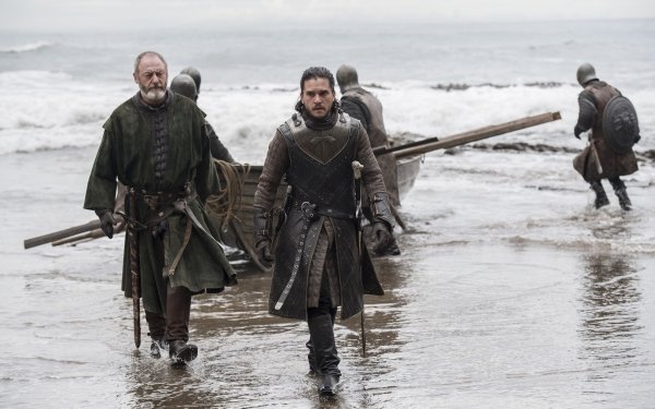 TV Show Game Of Thrones Jon Snow Davos Seaworth Kit Harington Liam Cunningham HD Wallpaper | Background Image
