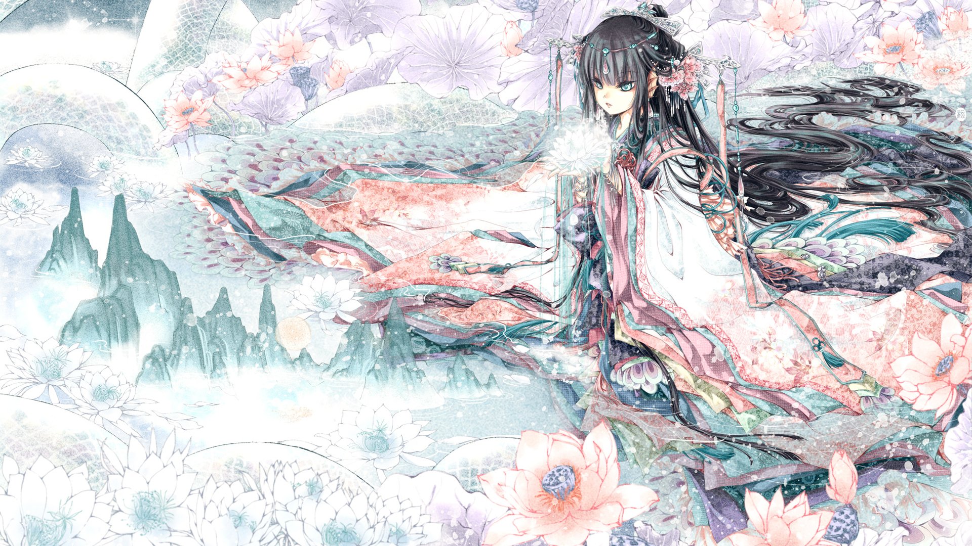 Vibrant Anime Character in Traditional Kimono | Serene Scene | AI Art  Generator | Easy-Peasy.AI