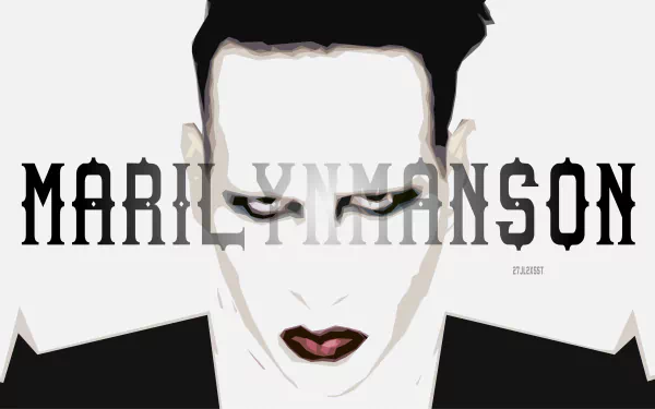 portrait gothic industrial metal singer musician music Marilyn Manson HD Desktop Wallpaper | Background Image