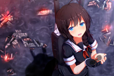 Shigure (Kancolle) Anime Kantai Collection HD Desktop Wallpaper | Background Image