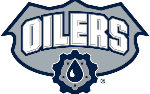 Edmonton Oilers logo in HD, designed as a sports-themed PC desktop wallpaper and background.