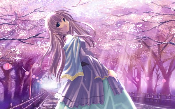 pink hair spring Anime girl anime girl HD Desktop Wallpaper | Background Image