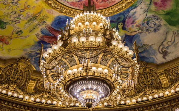  Chandelier in the Palais Garnier, Paris