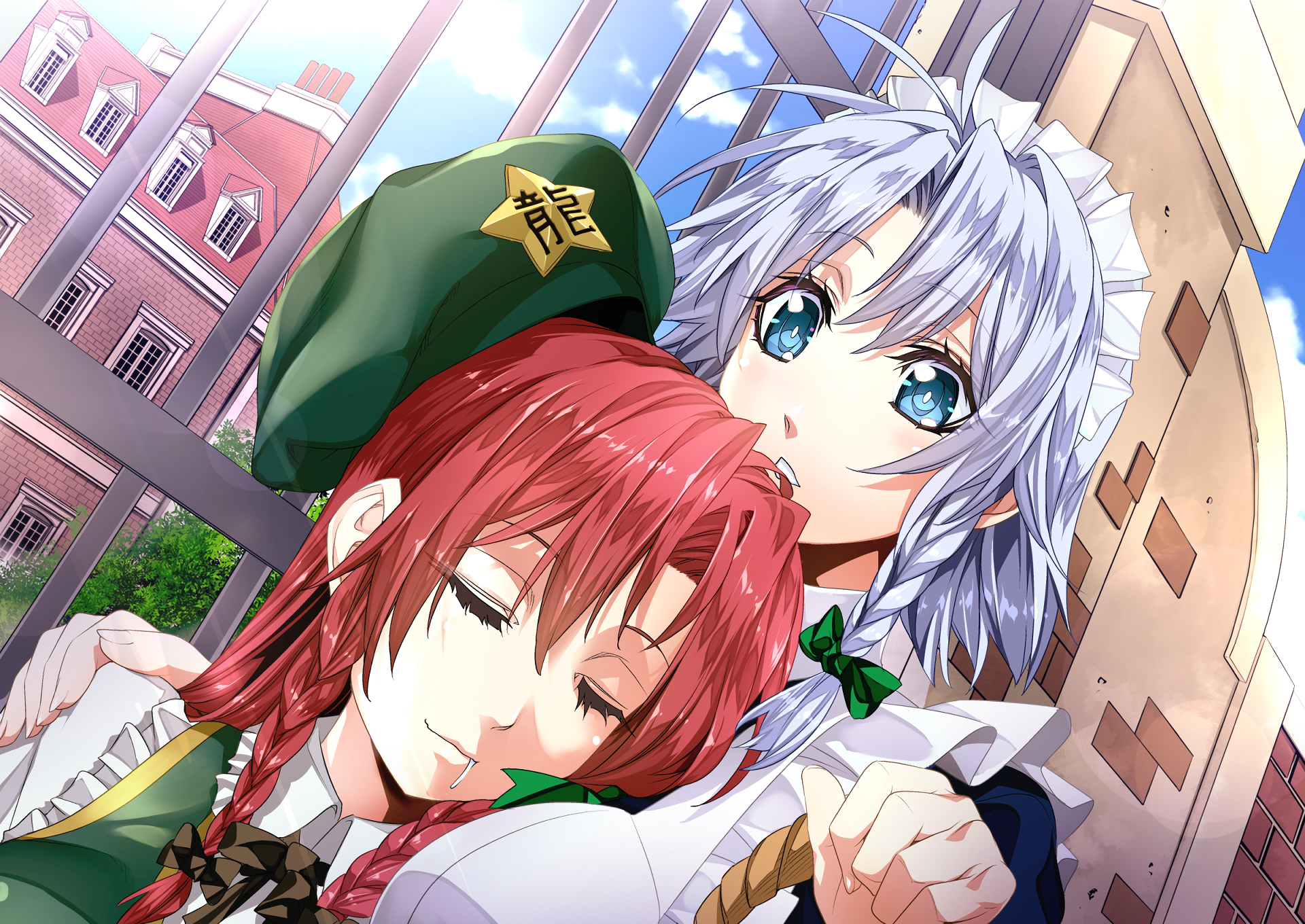 Download Hong Meiling Sakuya Izayoi Anime Touhou HD Wallpaper