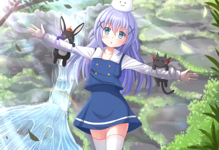 Chino Kafū Anime Is the Order a Rabbit HD Desktop Wallpaper | Background Image