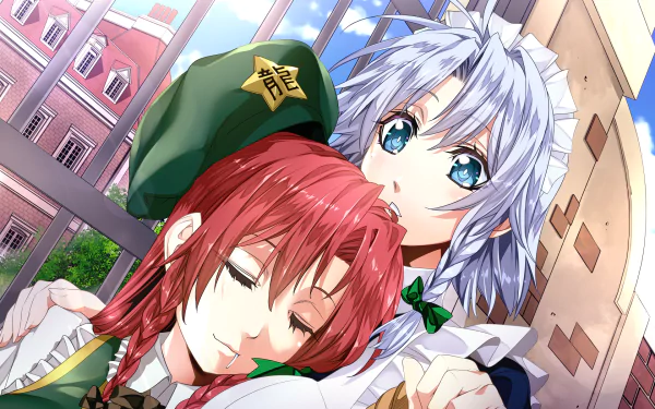 Hong Meiling Sakuya Izayoi Anime Touhou HD Desktop Wallpaper | Background Image
