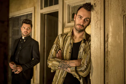 Cassidy (Preacher) Joseph Gilgun Jesse Custer Dominic Cooper TV Show preacher HD Desktop Wallpaper | Background Image
