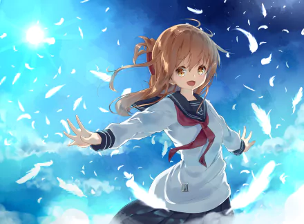 Inazuma (Kancolle) Anime Kantai Collection HD Desktop Wallpaper | Background Image