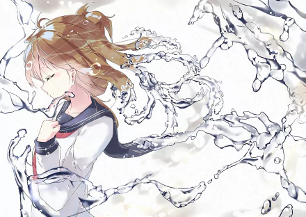 Inazuma (Kancolle) Anime Kantai Collection HD Desktop Wallpaper | Background Image