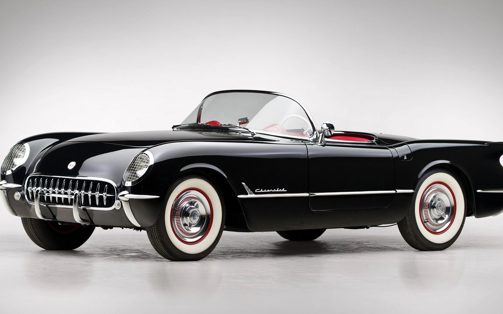 Download Convertible Black Car Vehicle Chevrolet Corvette HD Wallpaper