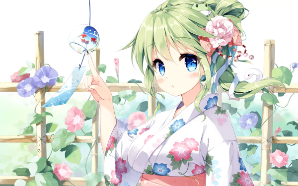 Sanae Kochiya Anime Touhou HD Desktop Wallpaper | Background Image