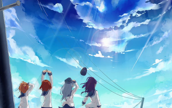 Anime Kantai Collection Hibiki Ikazuchi Inazuma Akatsuki HD Wallpaper | Background Image