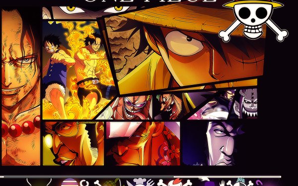 Anime One Piece Portgas D. Ace Gekko Moriah Marshall D. Teach Monkey D. Luffy Donquixote Doflamingo Bartholomew Kuma HD Wallpaper | Background Image