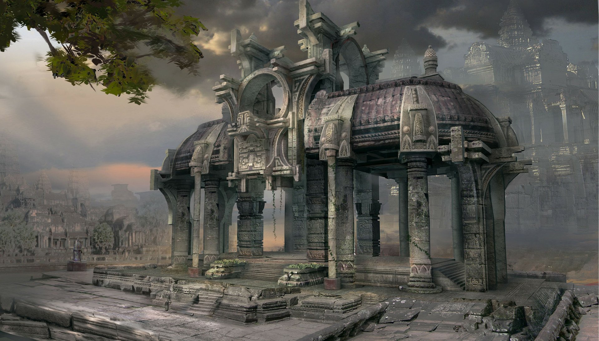 Download Fantasy Landscape Fantasy Landscape HD Wallpaper by Lim Taeyeob