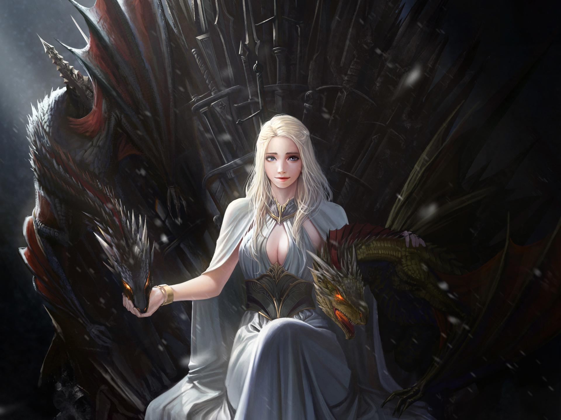 Download Daenerys Targaryen Blue Eyes Blonde Fantasy TV Show Game Of Thrones  HD Wallpaper