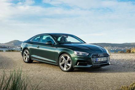 green car car Audi vehicle Audi A5 HD Desktop Wallpaper | Background Image