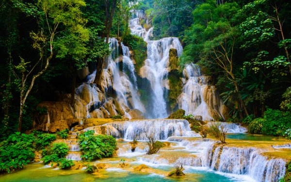 Earth Waterfall Waterfalls Vietnam Nature HD Wallpaper | Background Image