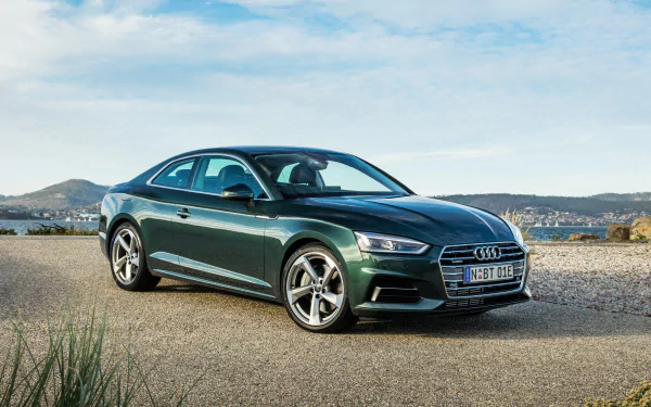 green car car Audi vehicle Audi A5 HD Desktop Wallpaper | Background Image