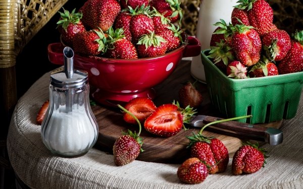 Food Strawberry Fruits Still Life Berry Fruit HD Wallpaper | Background Image