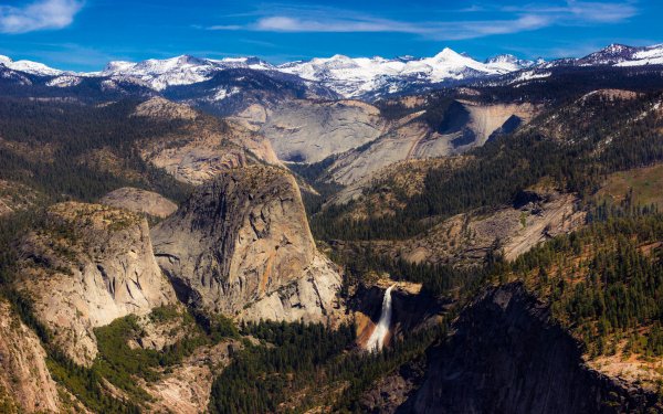 Earth Landscape Panorama Mountain Waterfall HD Wallpaper | Background Image
