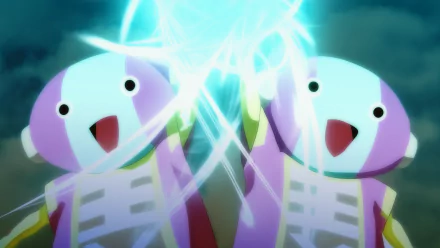 Zeno from Dragon Ball Super glowing with energy in a vibrant anime scene, captured in a 4K Ultra HD PC desktop wallpaper.