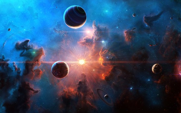 Sci Fi Space Planet Nebula Stars HD Wallpaper | Background Image