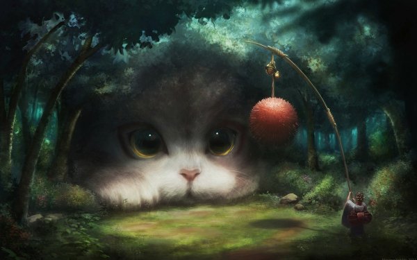 Fantasy Cat Fantasy Animals HD Wallpaper | Background Image