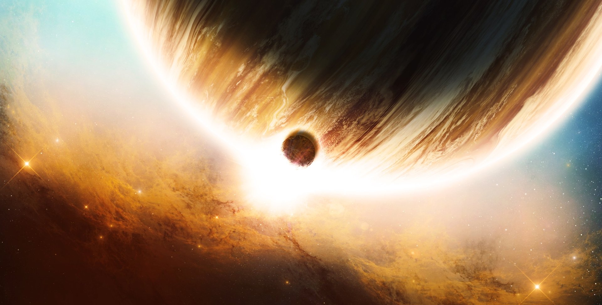 Download Eclipse Sci Fi Planet HD Wallpaper by Mark (xXKonanandPain)
